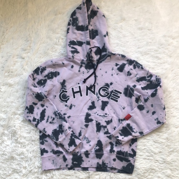CHNGE Violet Splotch Tie Dye University Hoodie 💜 - Picture 3 of 8
